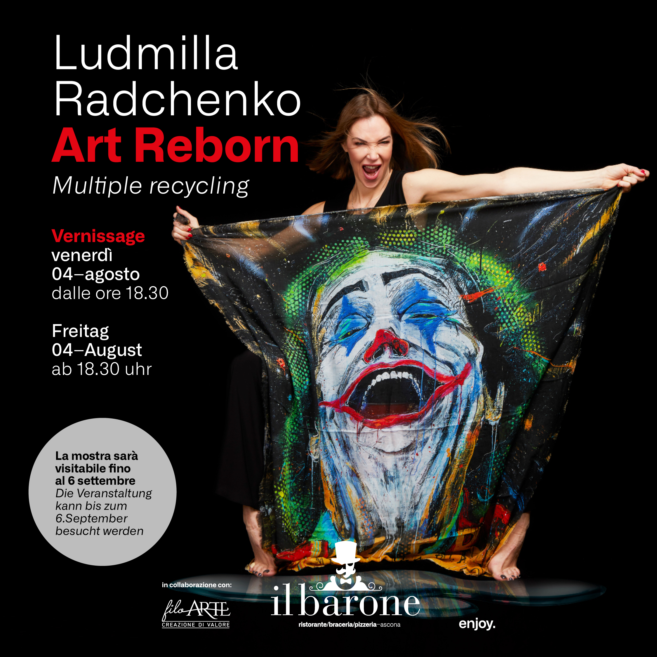 Vernissage “Art Reborn” 4.08.2023 – Ludmilla Radchenko